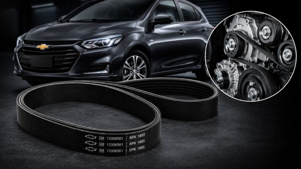 Correia de acessórios do Chevrolet Onix com foco em desempenho e durabilidade.