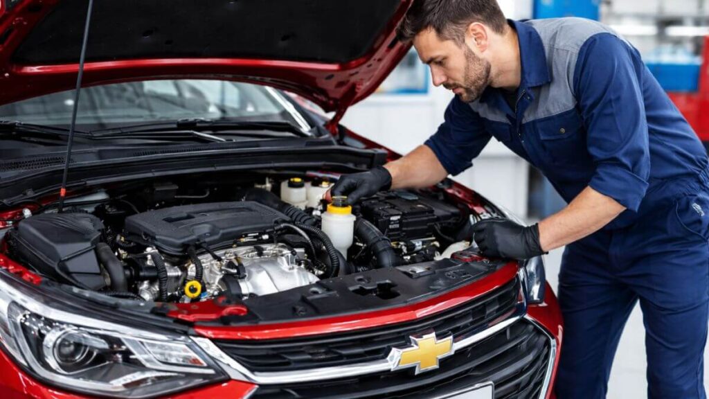 Motor do Onix com foco no sistema de arrefecimento em inspeção mecânica