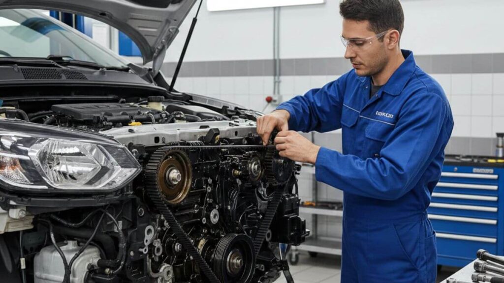 chevrolet onix trocando correia banhada a oleio mecânico faz o serviço