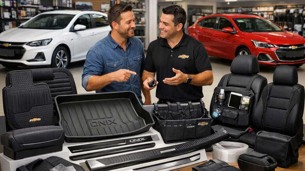 Listas de acessórios úteis e originais para o Chevrolet Onix: guia completo para conforto, estilo e proteção em 2026
