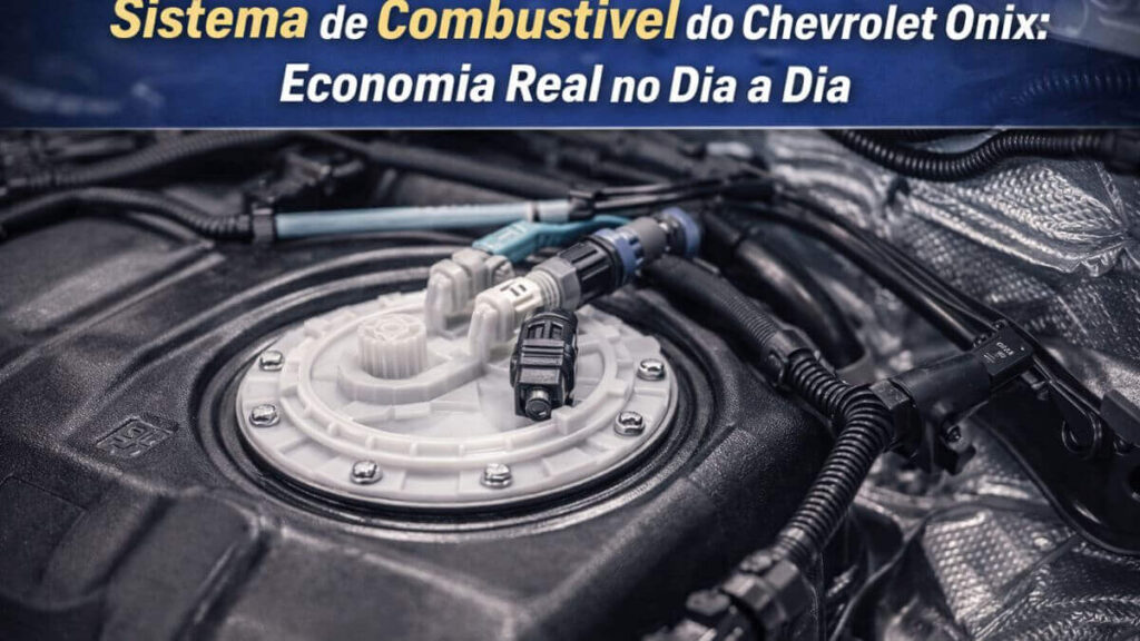 Sistema de combustível do Chevrolet Onix com bomba e conexões responsáveis pela economia de combustível
