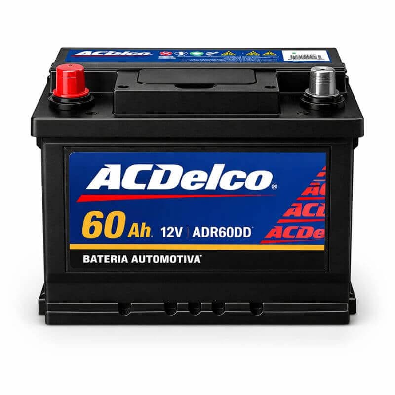 Bateria ACDelco 60Ah ADR60DD 12V recomendada para Chevrolet Onix