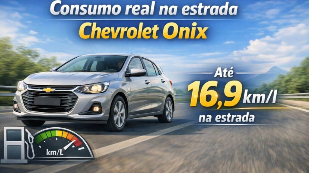 Consumo real do Chevrolet Onix na estrada com destaque para até 16,9 km por litro