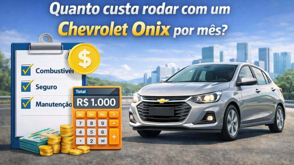 Quanto custa rodar com o Chevrolet Onix por mês considerando combustível, seguro e manutenção