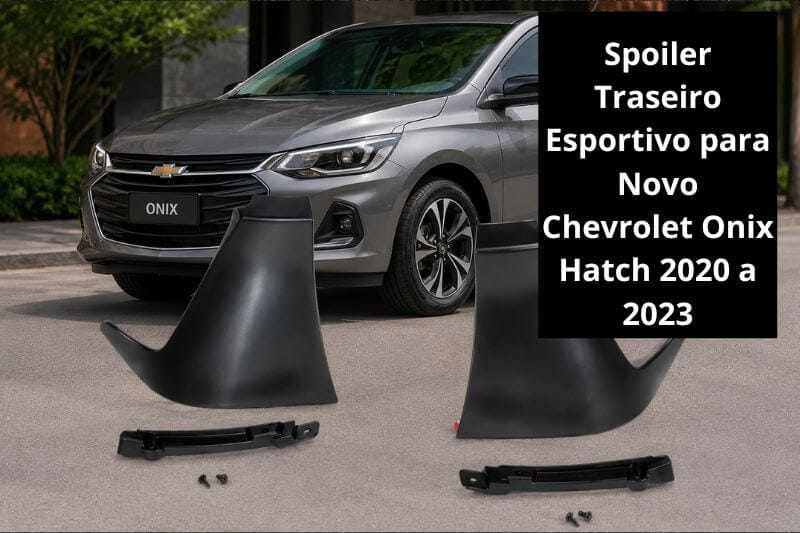 Spoiler traseiro esportivo para Chevrolet Onix Hatch 2020 a 2023