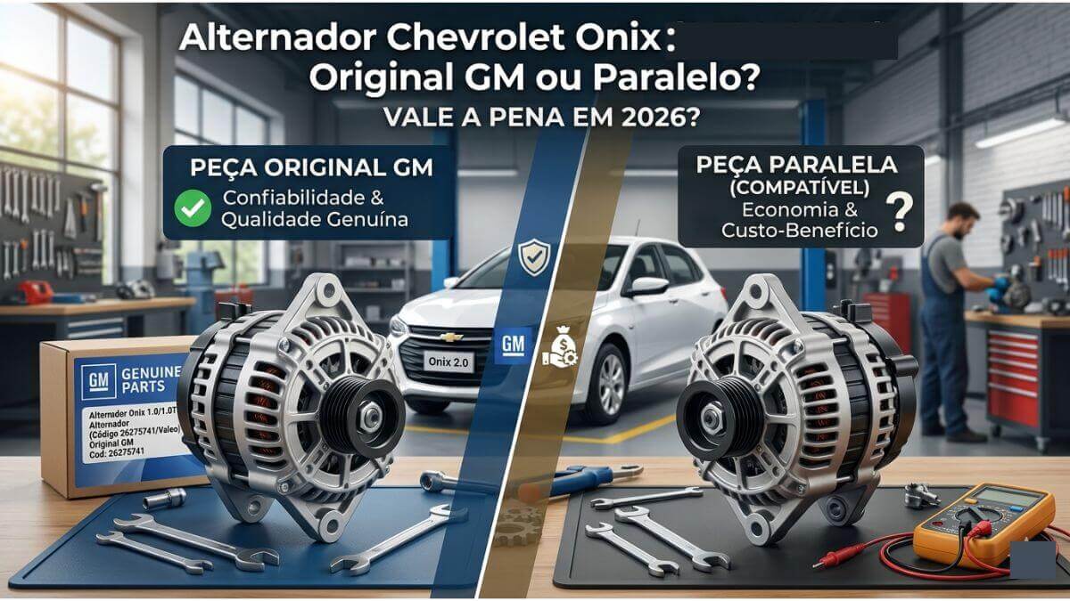 Review do Alternador do Chevrolet Onix: Vale a Pena Comprar Original ou Paralelo em 2026?