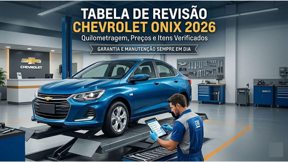 Tabela de Revisão Chevrolet Onix: Quilometragem, Preços e Itens Verificados em 2026